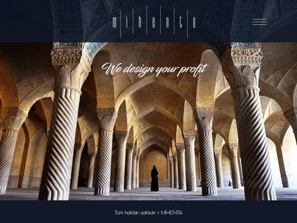 Mihenta Mimarlık WEB sitesi tasarımı