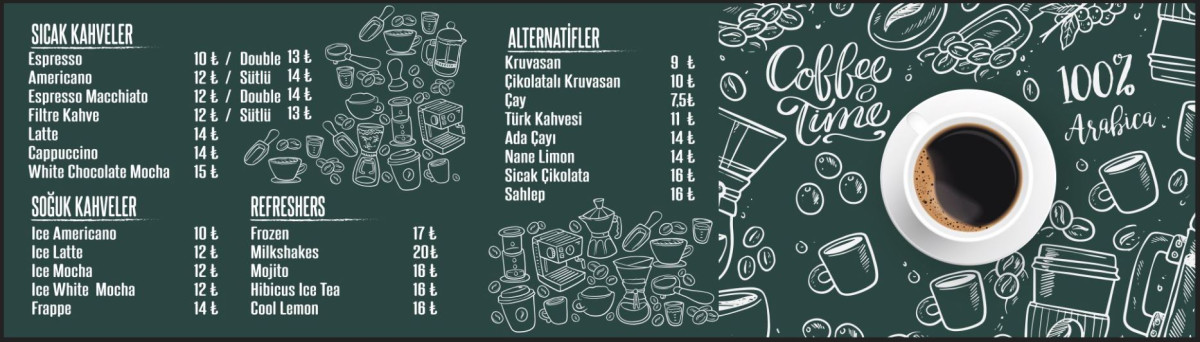 Restoran / Cafe Menü Tasarımı