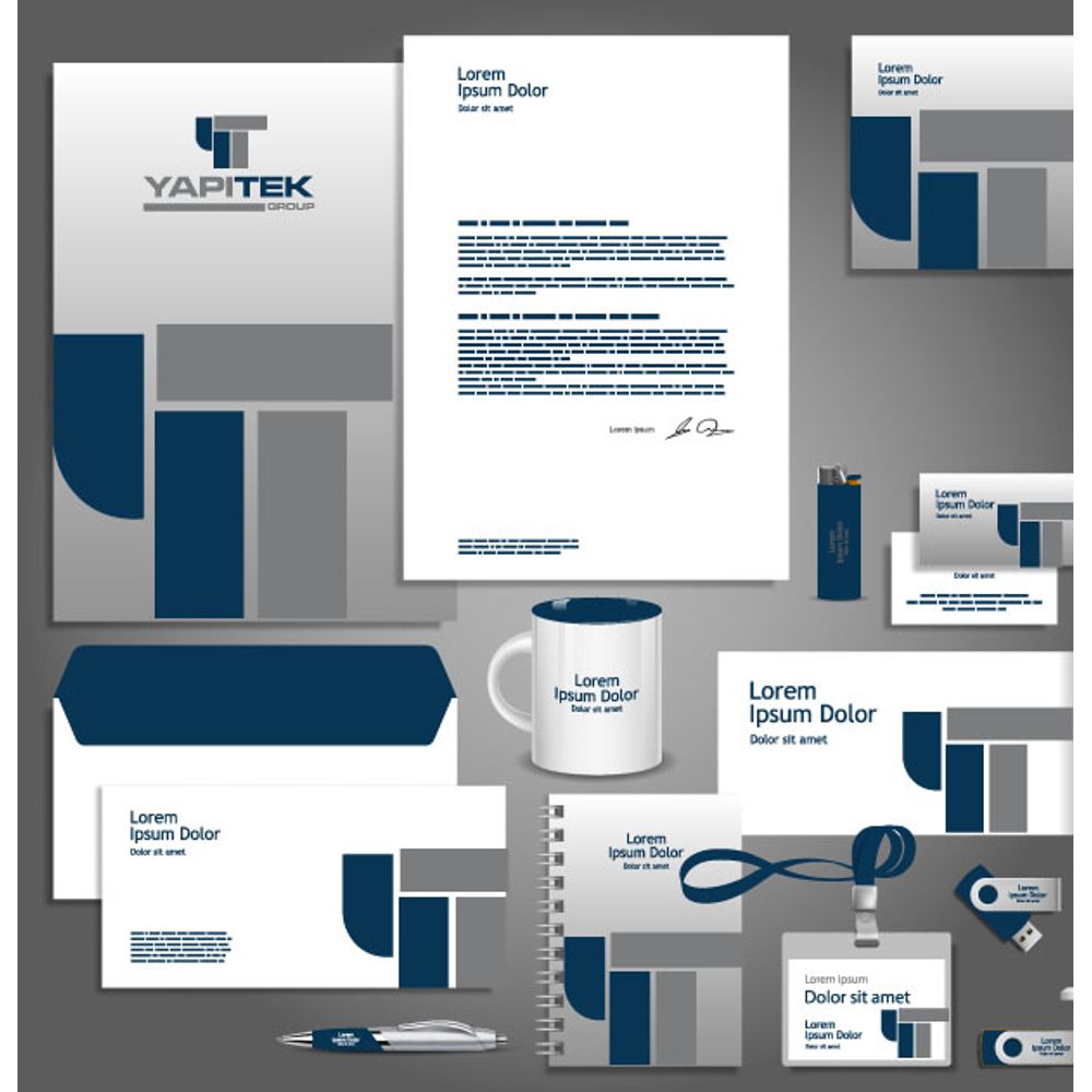 YAPITEK İNŞAAT LOGO+KURUMSAL KİMLİK İÇİN