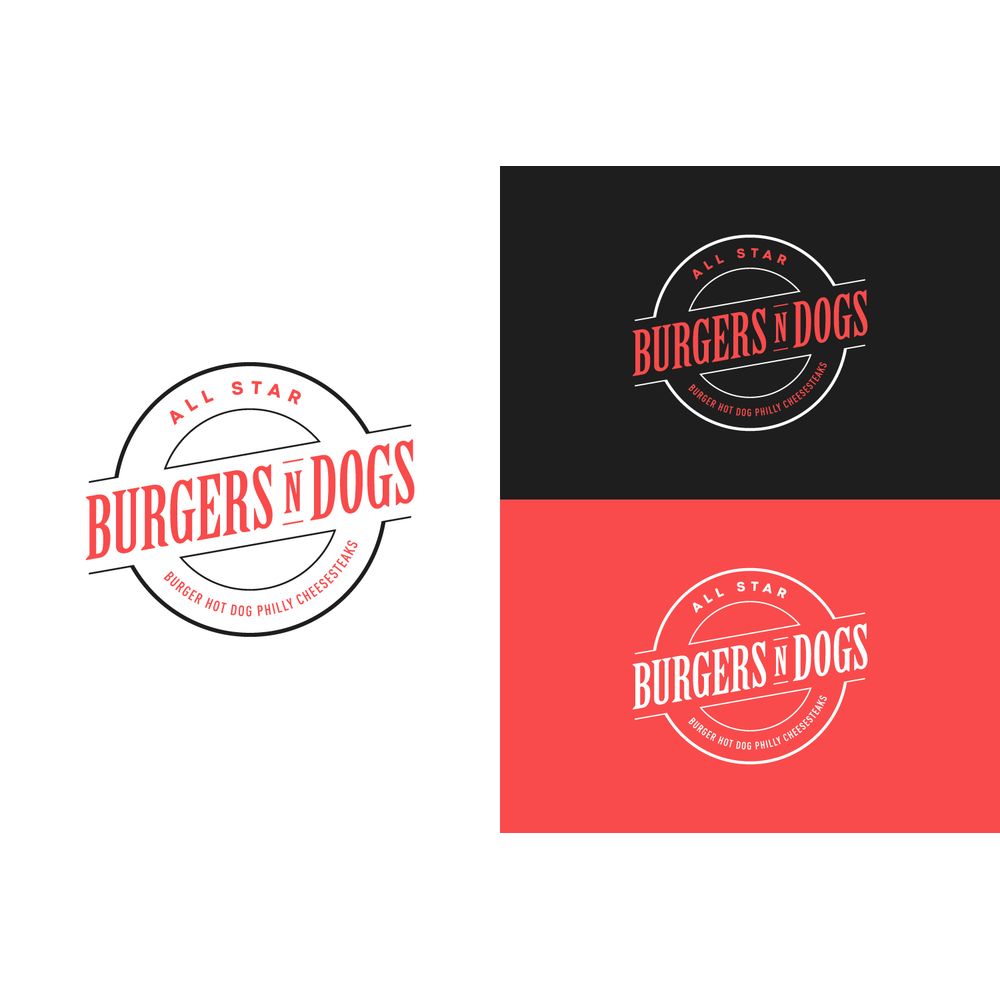 Burger Hot Dog Philly cheesesteaks — Restoran kazanan logo tasarımı