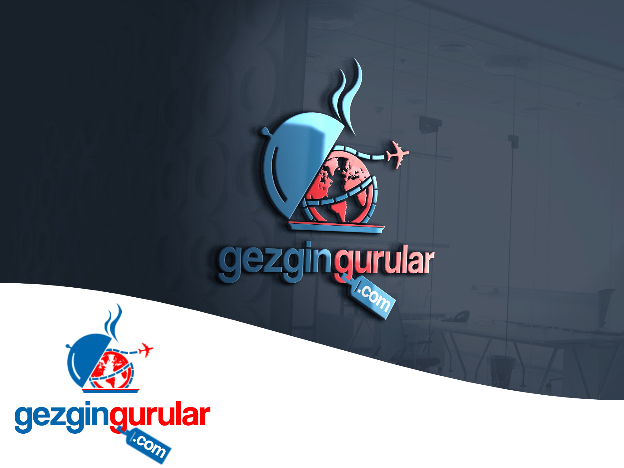 Seyahat blogu için logo tasarımı